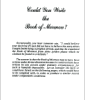 Could You Write the Book of Mormon?